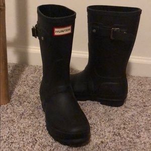 Short Black Hunter Boots Size US 5 (they run big)